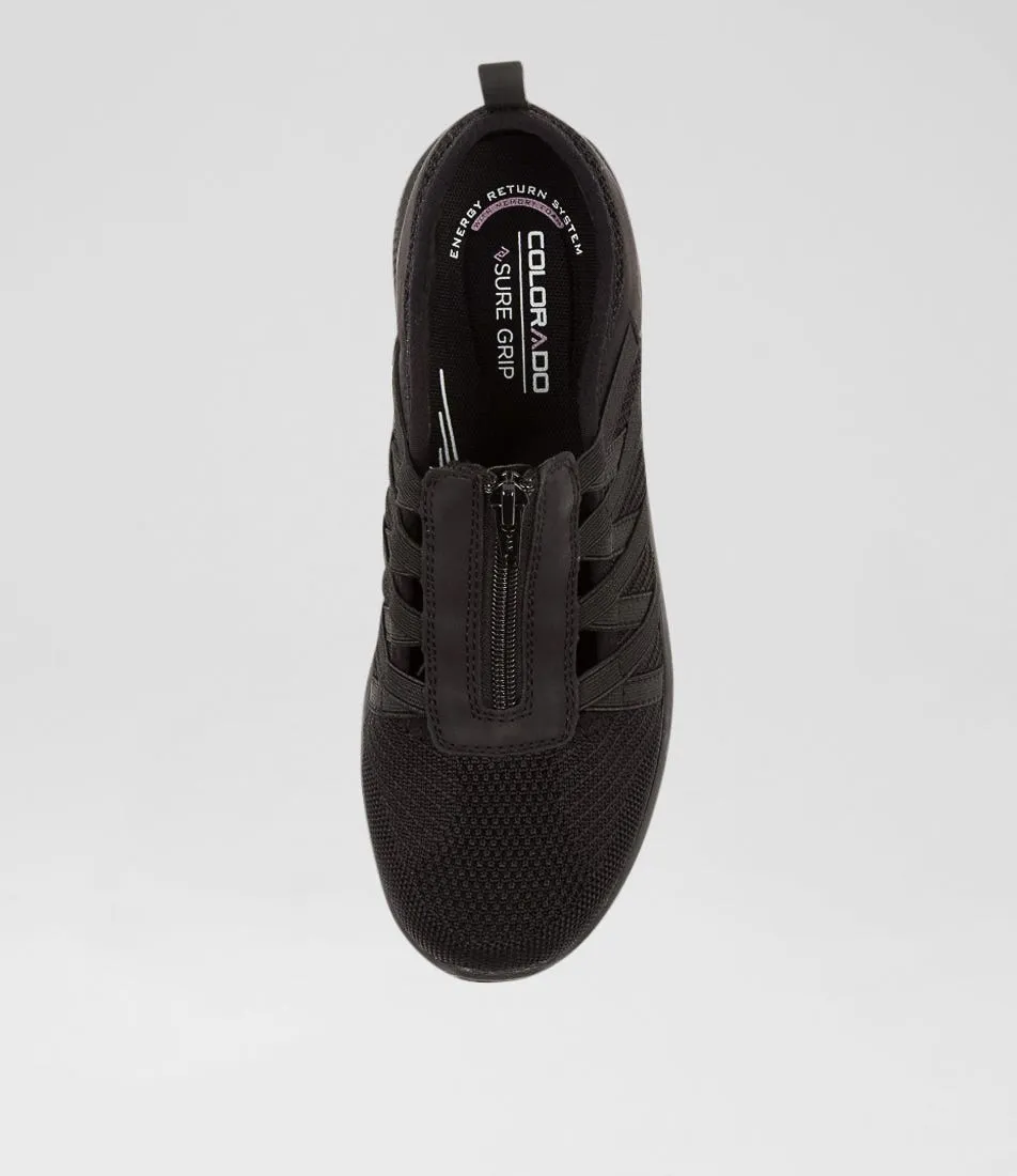 COLORADO Driscoll Black Knit Sneakers