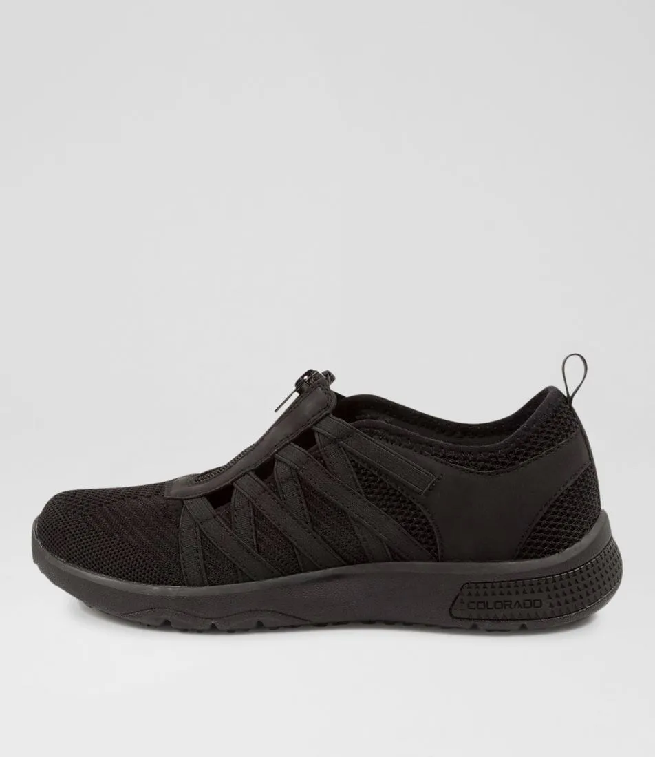 COLORADO Driscoll Black Knit Sneakers