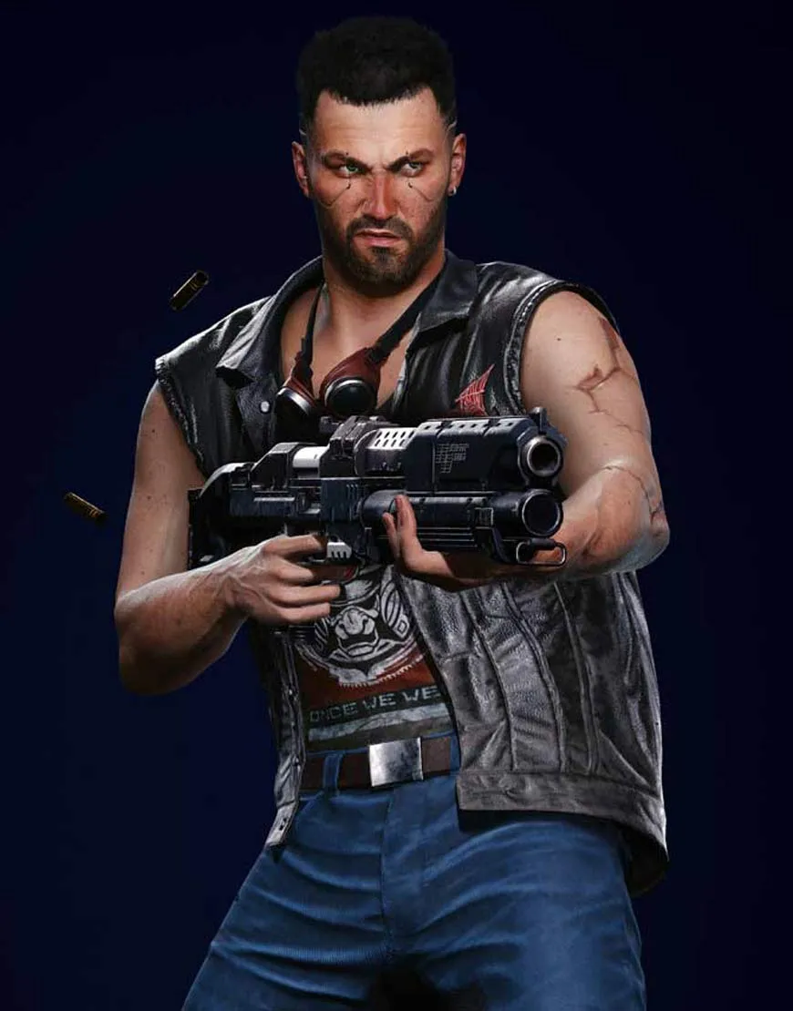 Cyberpunk 2077 V Nomad Vest | Game's Black Leather Vest