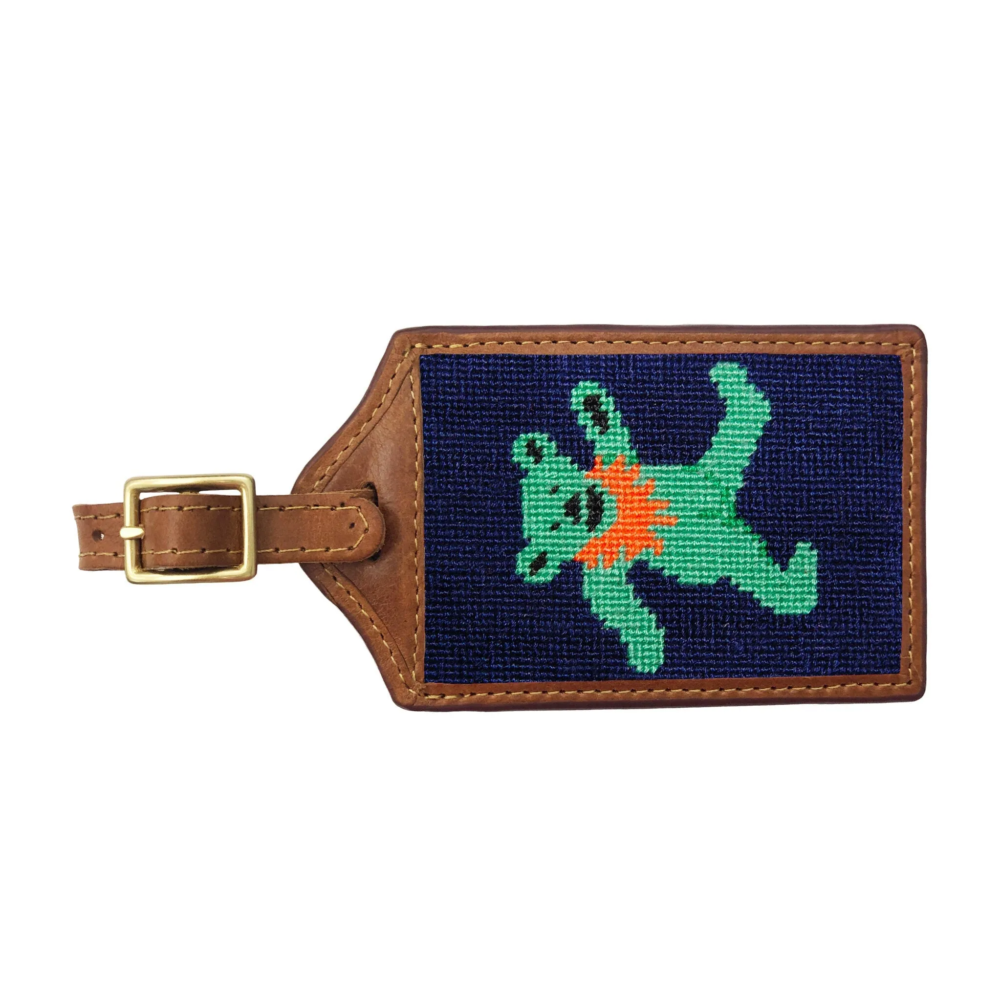 Dancing Bear Luggage Tag (Dark Navy)