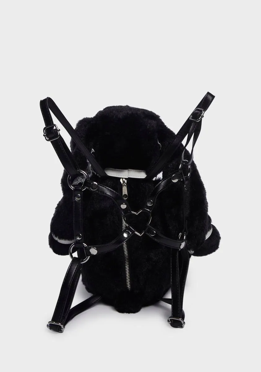 Dark Safe Word Bunny Backpack-