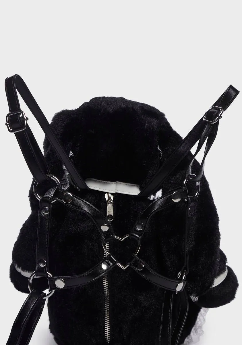 Dark Safe Word Bunny Backpack-