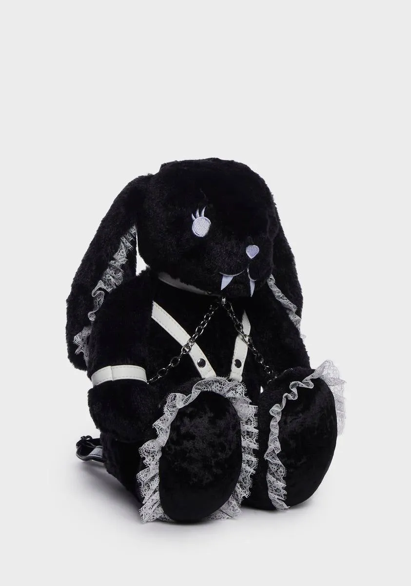 Dark Safe Word Bunny Backpack-