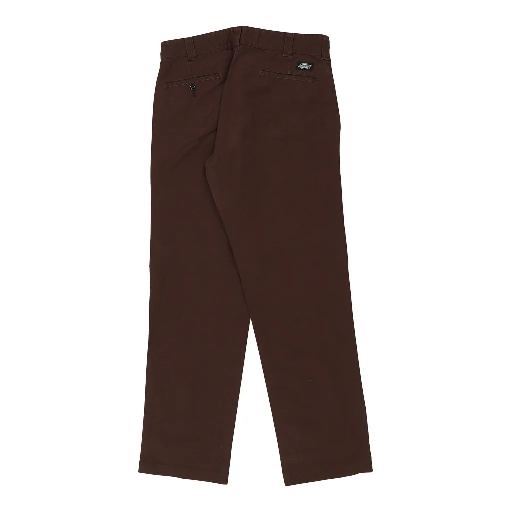 Dickies Trousers - 34W 32L Brown Cotton Blend