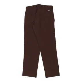 Dickies Trousers - 34W 32L Brown Cotton Blend