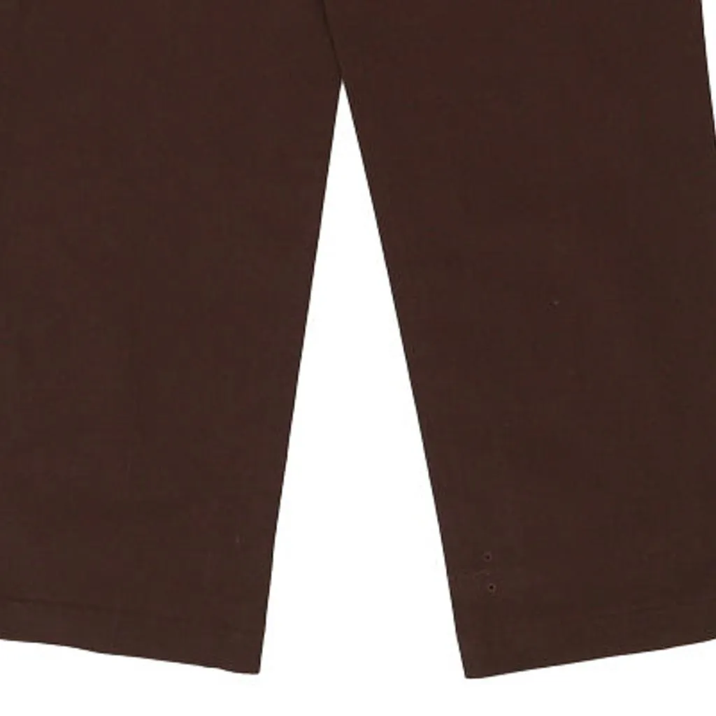 Dickies Trousers - 34W 32L Brown Cotton Blend