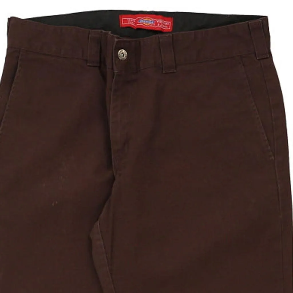 Dickies Trousers - 34W 32L Brown Cotton Blend