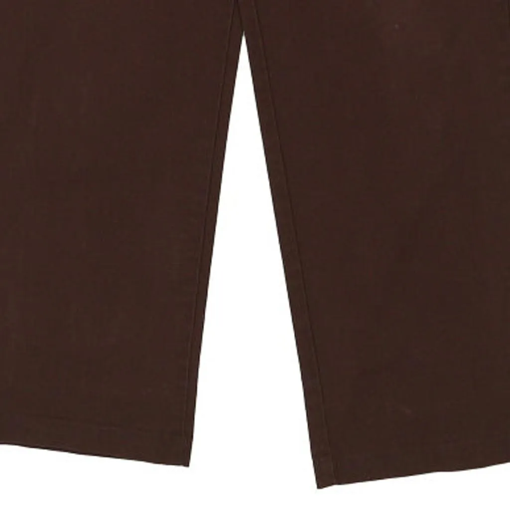 Dickies Trousers - 34W 32L Brown Cotton Blend