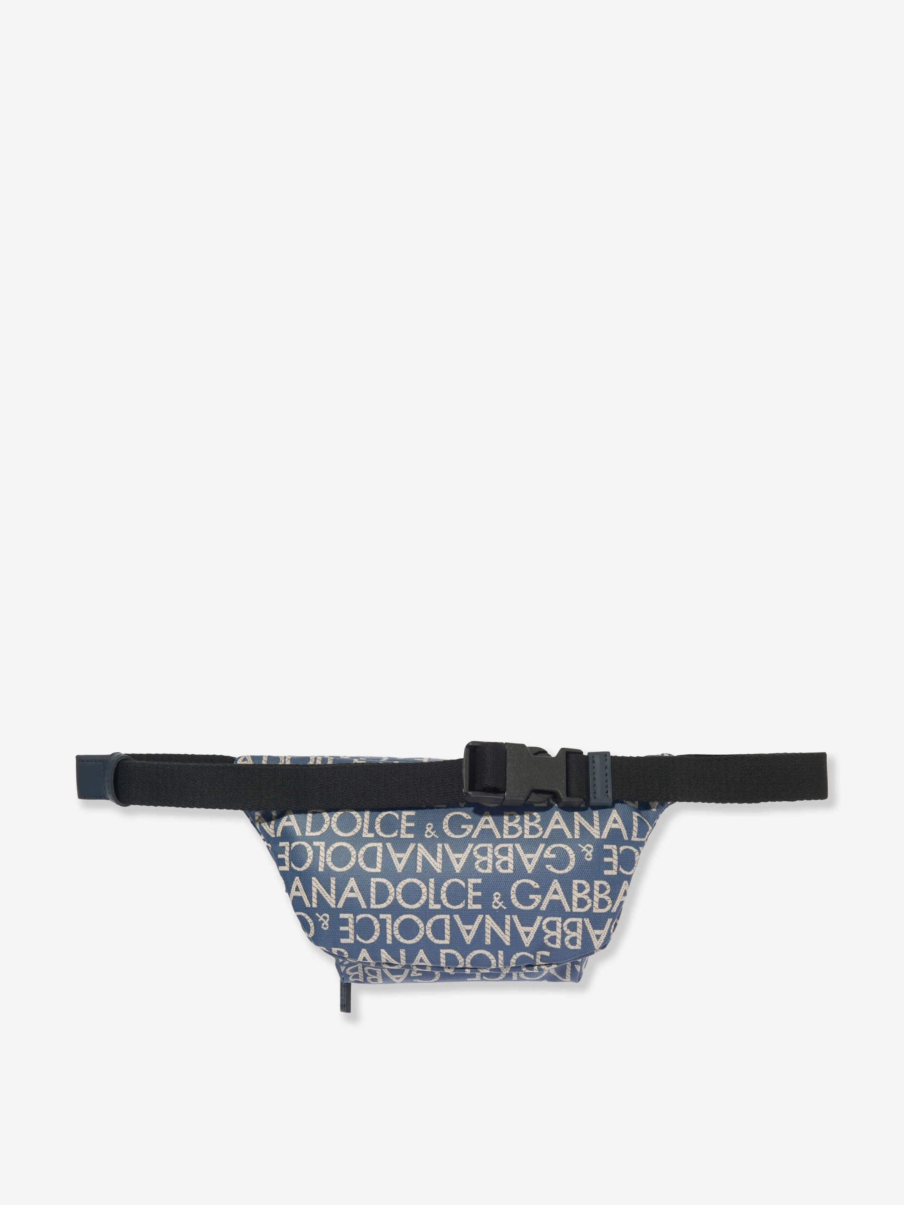 Dolce & Gabbana Boys Logo Belt Bag in Blue (24cm)