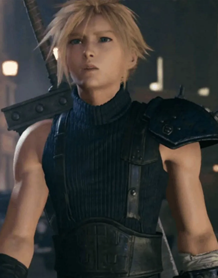 Final Fantasy VII Remake Cloud Strife Vest - Fantasy VII Leather Vest