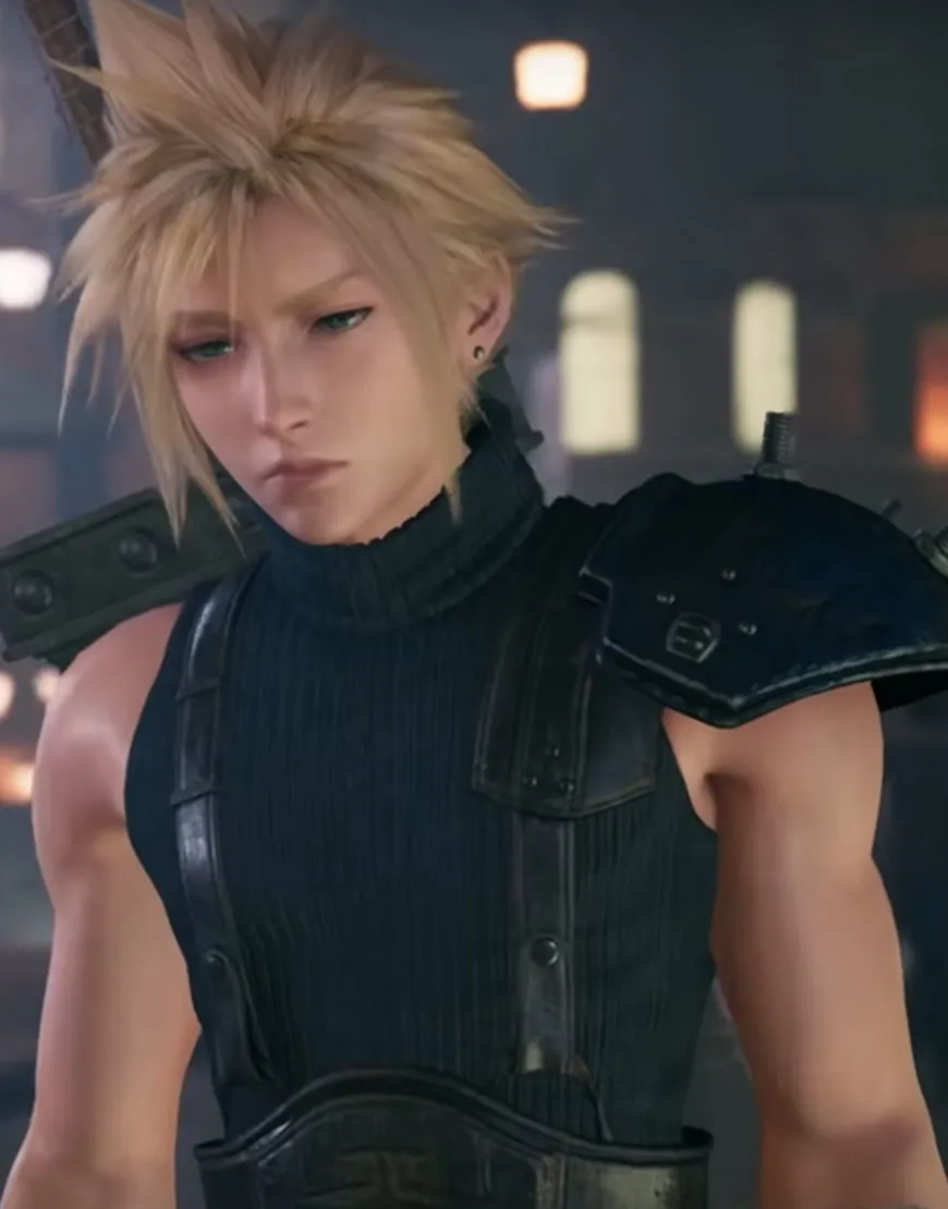 Final Fantasy VII Remake Cloud Strife Vest - Fantasy VII Leather Vest