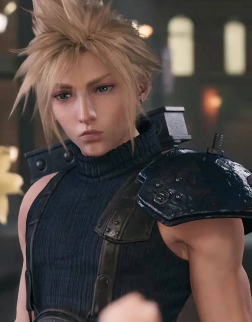 Final Fantasy VII Remake Cloud Strife Vest - Fantasy VII Leather Vest