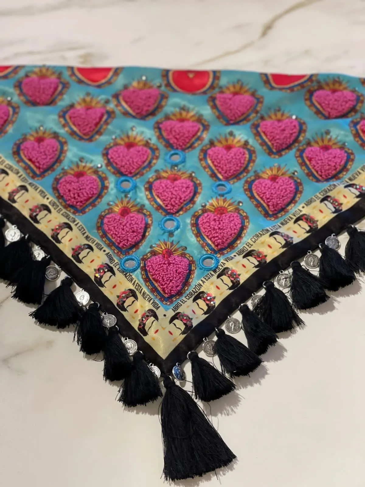 Frida Heart Rosa Scarf