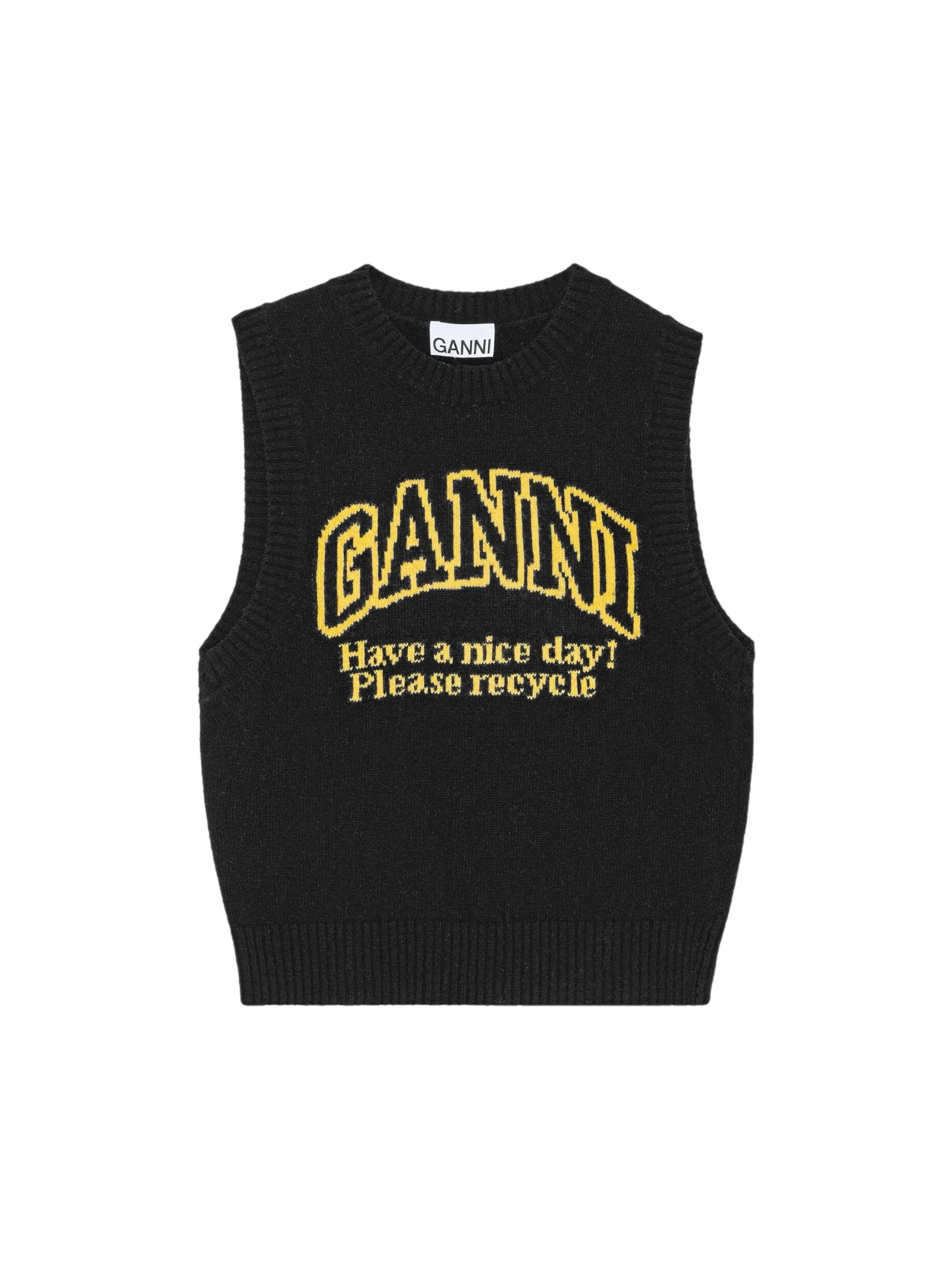 Ganni Graphic O-Neck Vest K2091