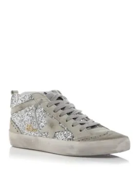 Golden Goose Unisex Mid Star Embellished Mid Top Sneakers