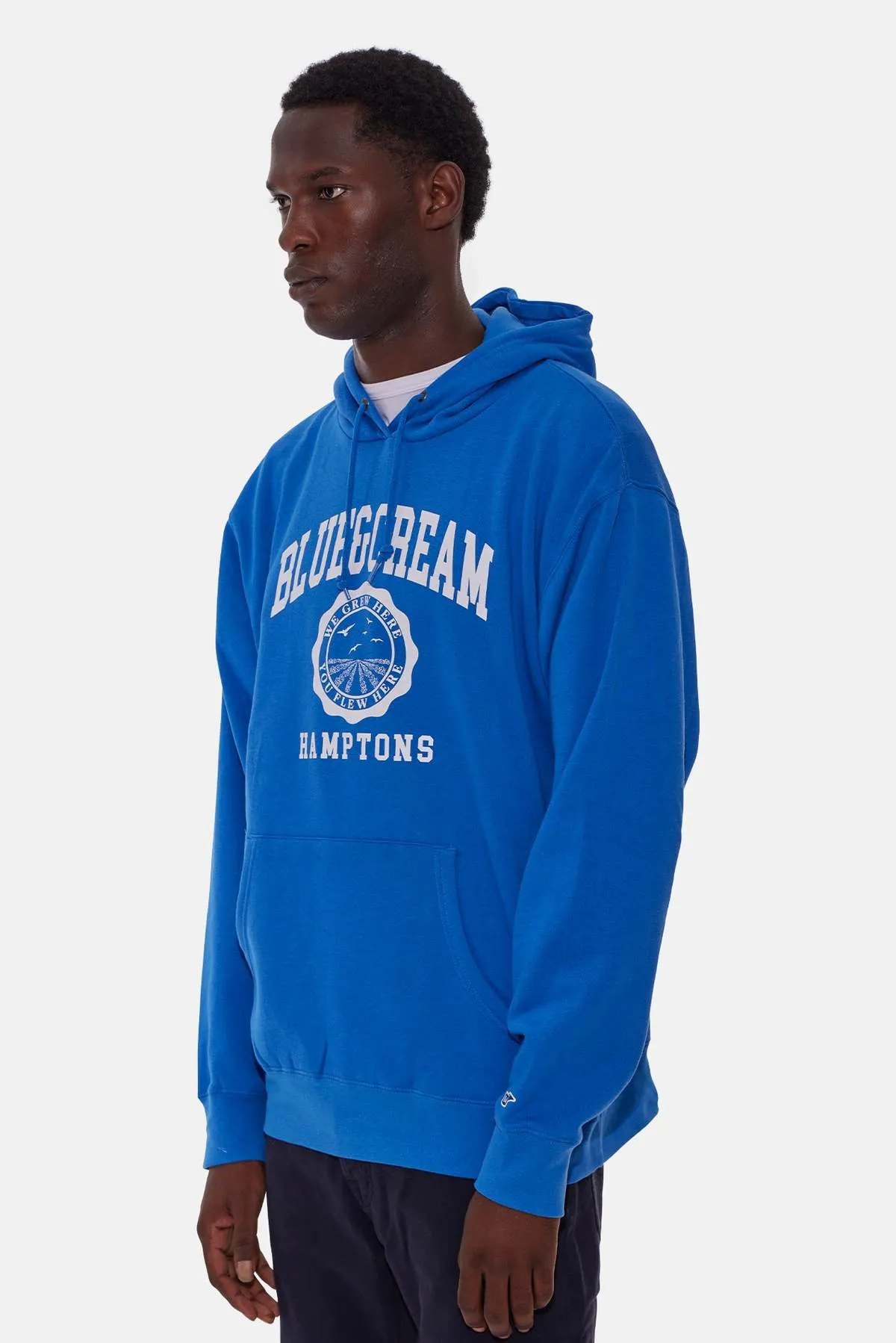 Hamptons We Grew Here Hoodie - Blue