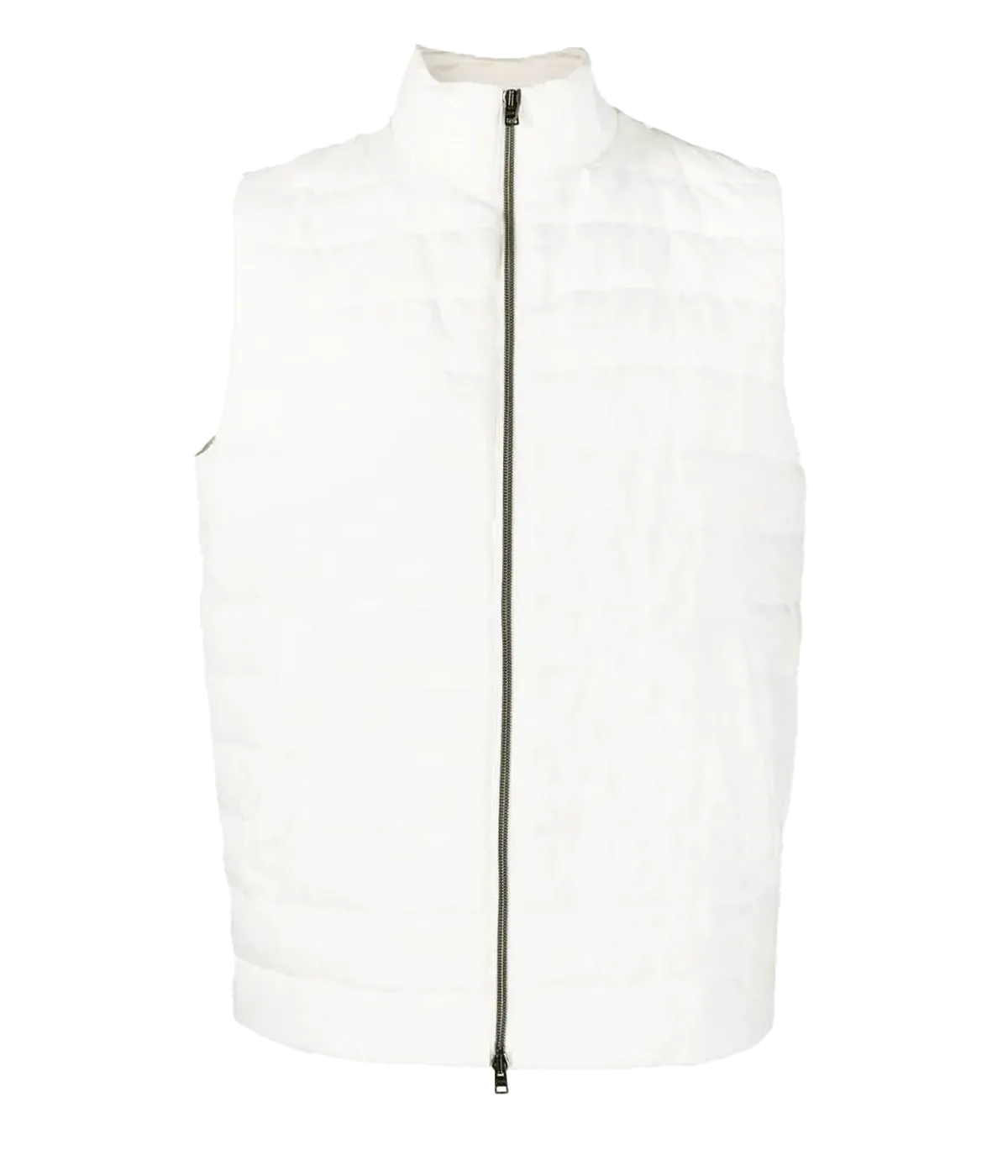 HERNO Woven Vest in White