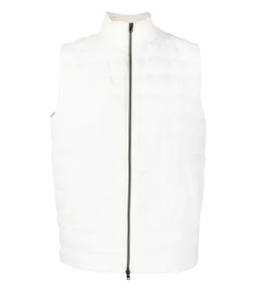 HERNO Woven Vest in White