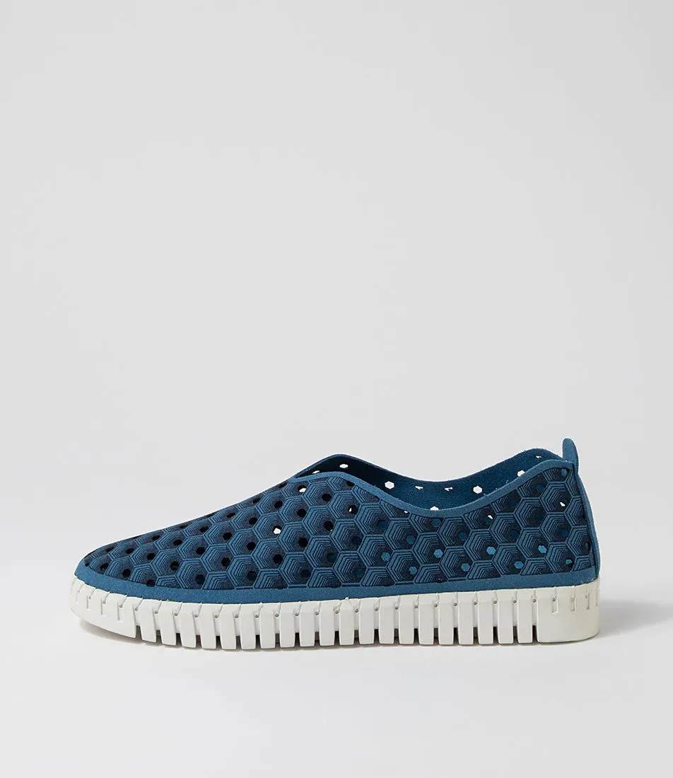 I LOVE BILLY Ushka Denim Microsuede Sneakers