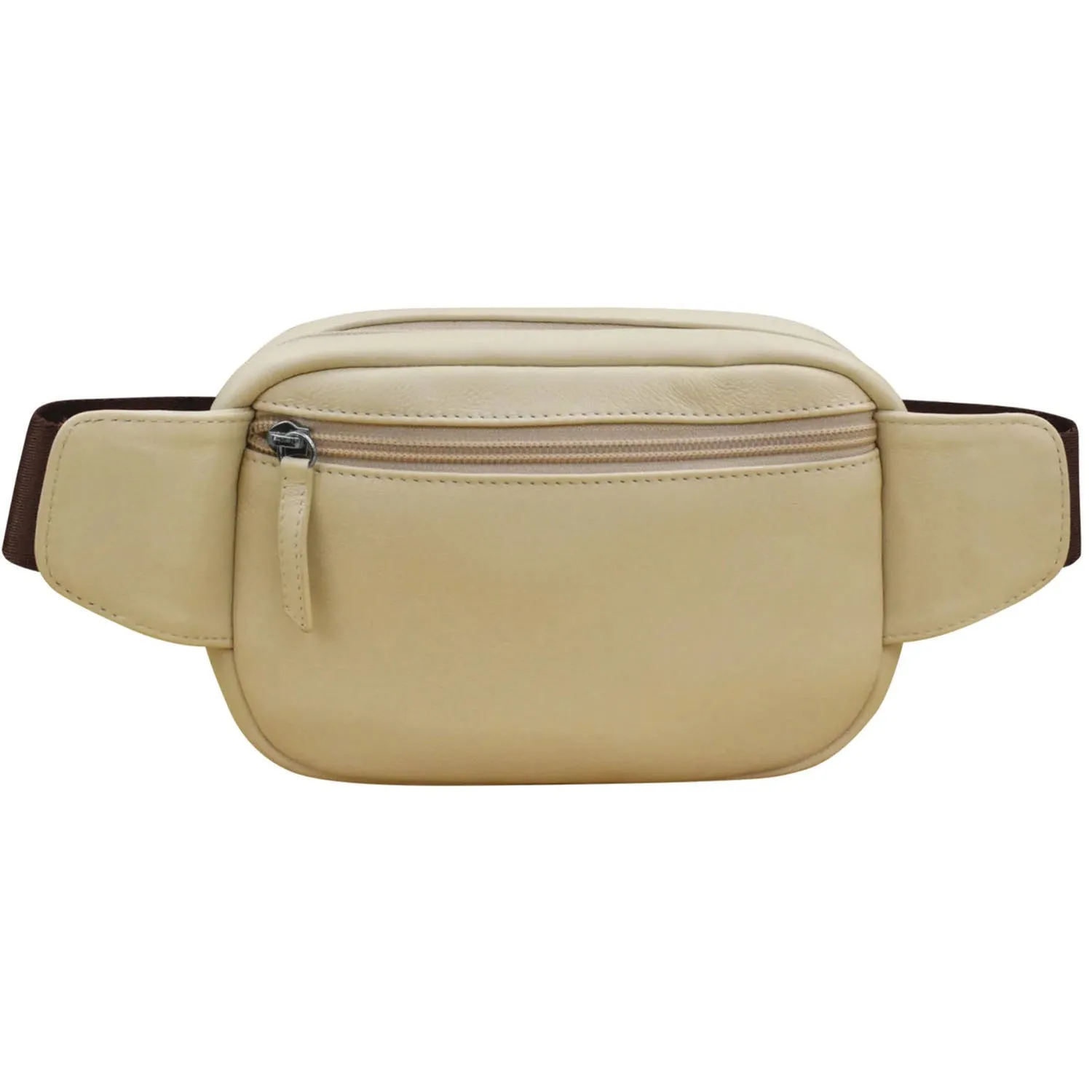 ili New York Zip Belt Bag Bone Leather