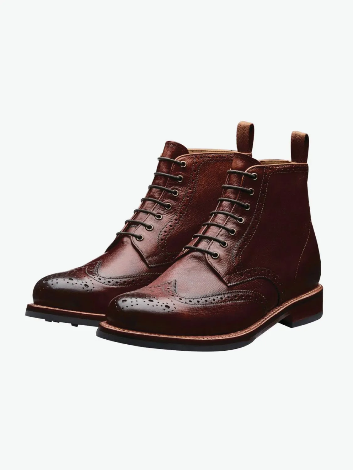 Leather Brogue Boot