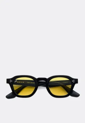 Logos Sunglasses - Black / Yellow