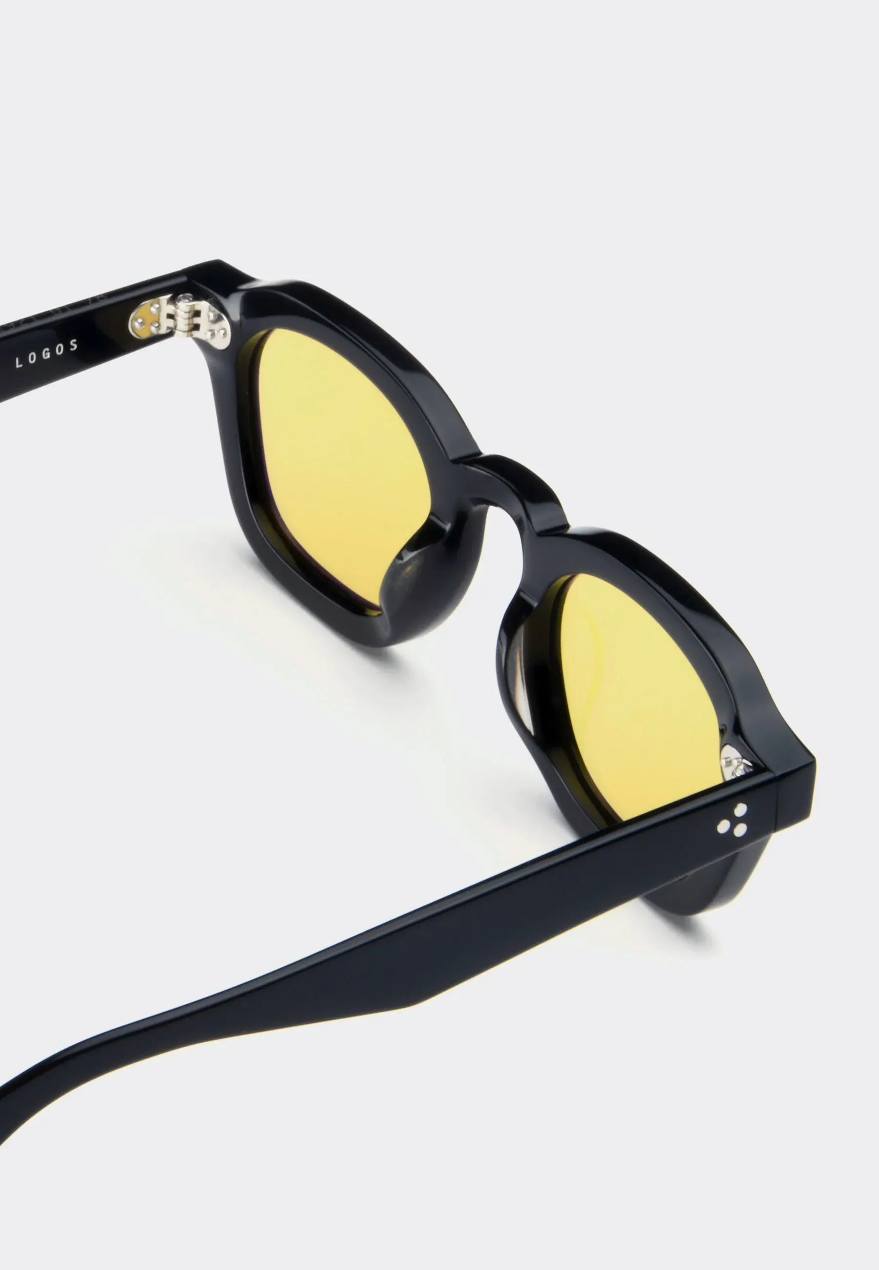 Logos Sunglasses - Black / Yellow