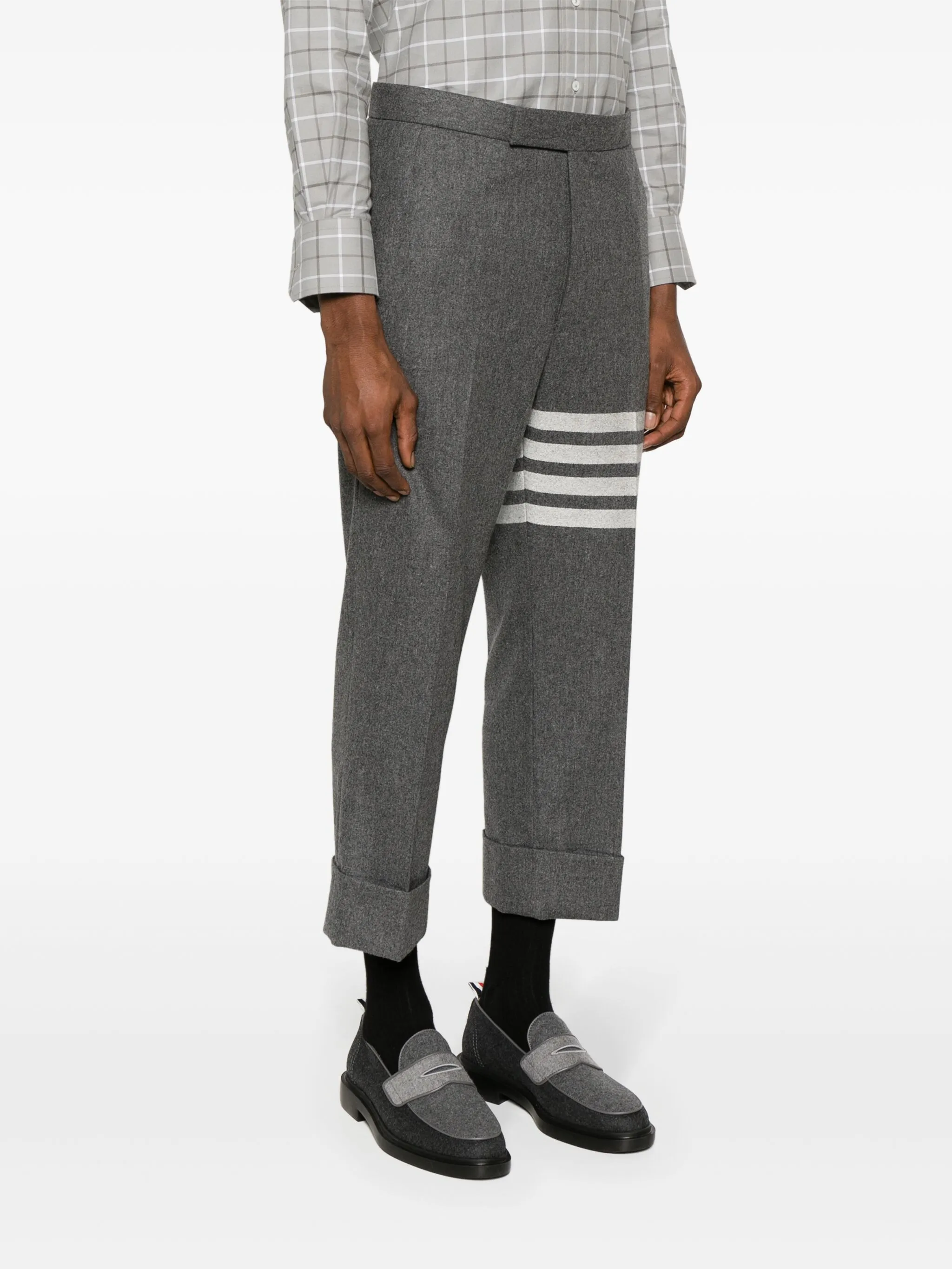 low-rise drop-crotch tailored trousers