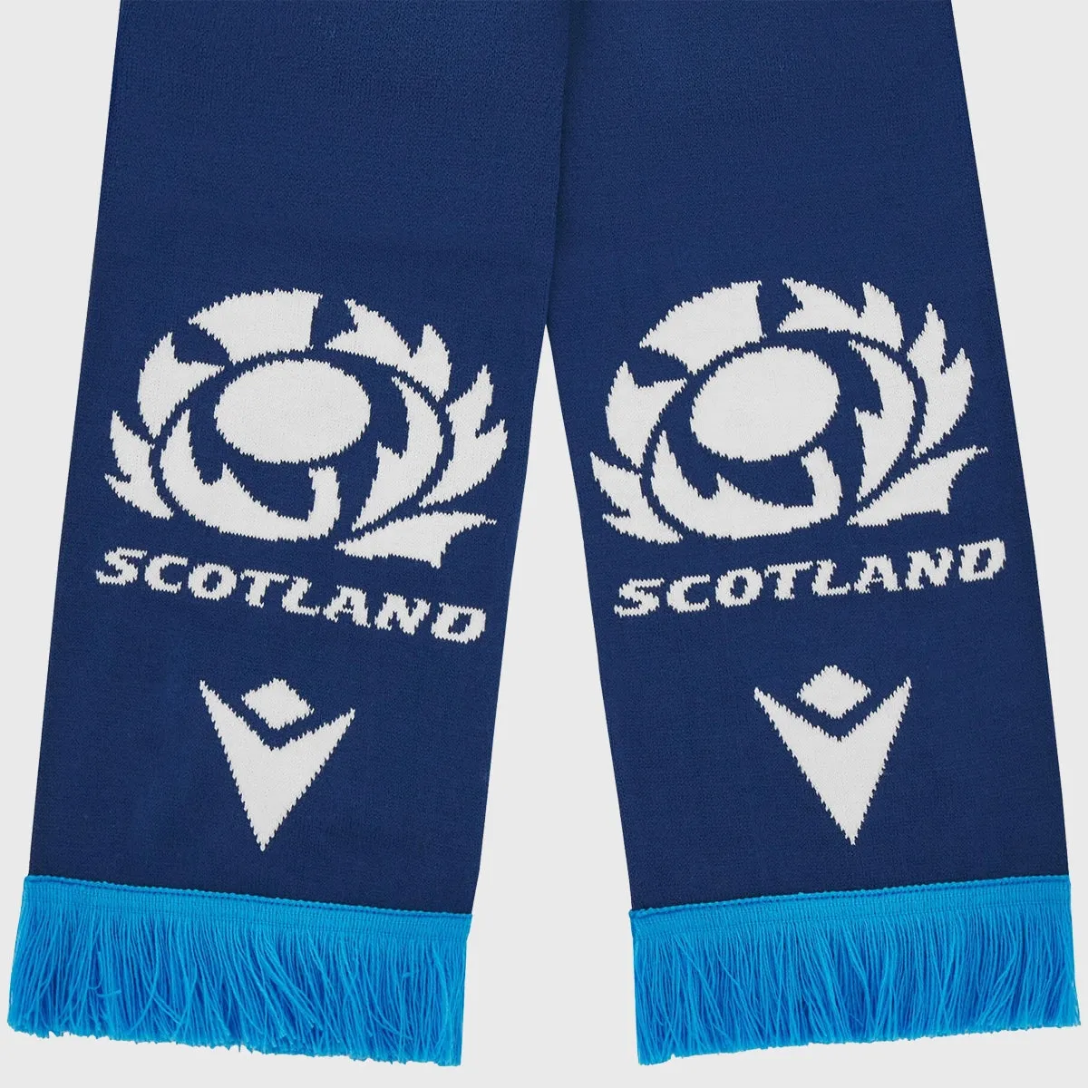 Macron Scotland Rugby Text Scarf Navy/Sky