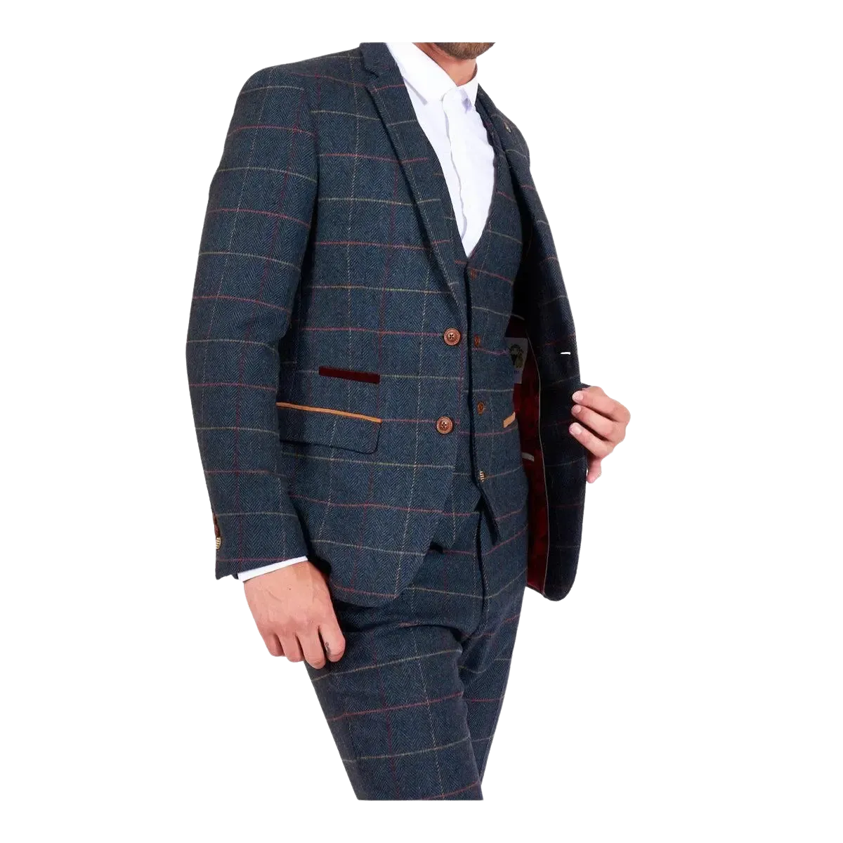 Marc Darcy Eton Tweed Suit Jacket