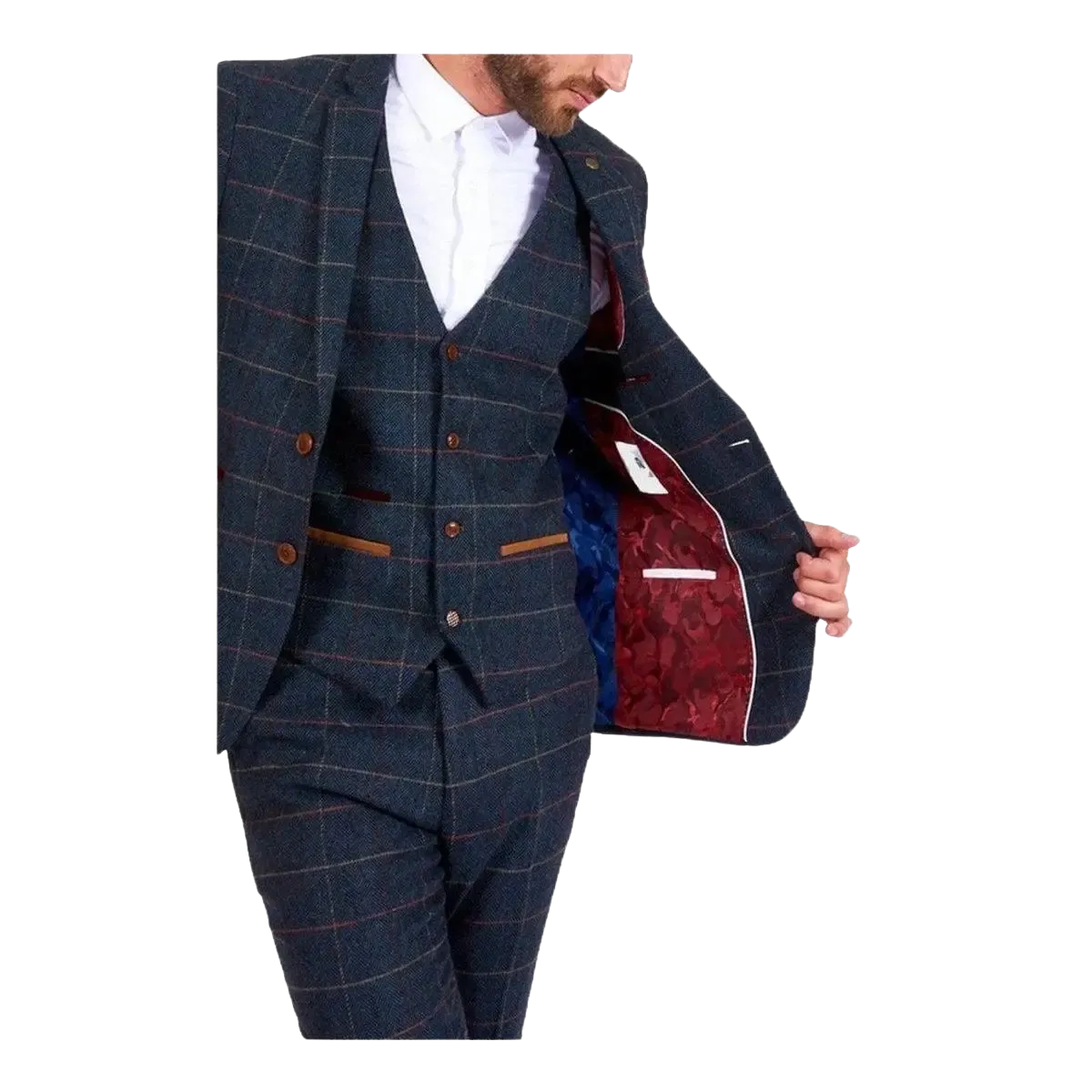 Marc Darcy Eton Tweed Suit Jacket