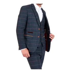 Marc Darcy Eton Tweed Suit Jacket