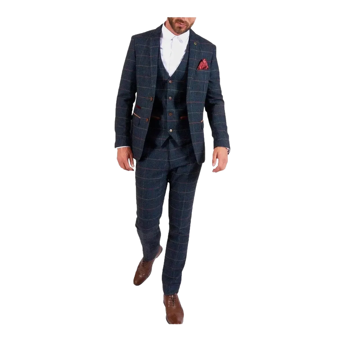 Marc Darcy Eton Tweed Suit Jacket