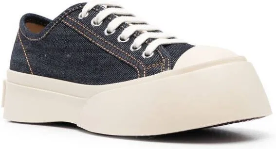 Marni Pablo denim lace-up sneakers Blue