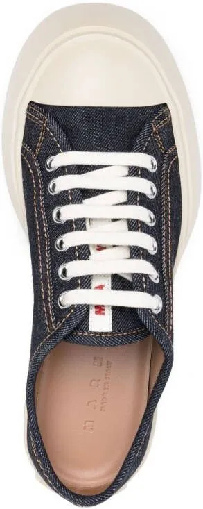 Marni Pablo denim lace-up sneakers Blue