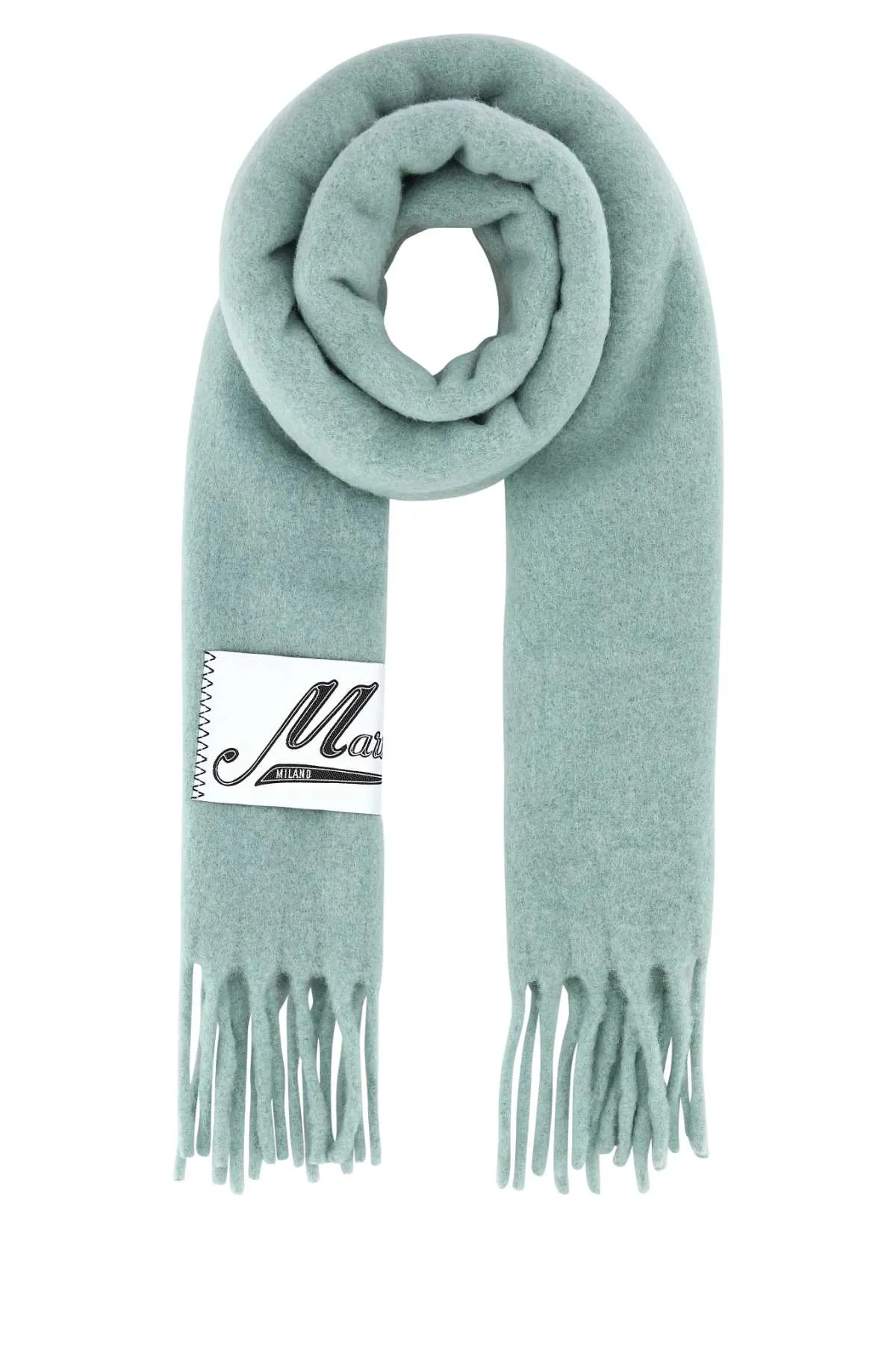 Marni Sage Green Alpaca Blend Scarf