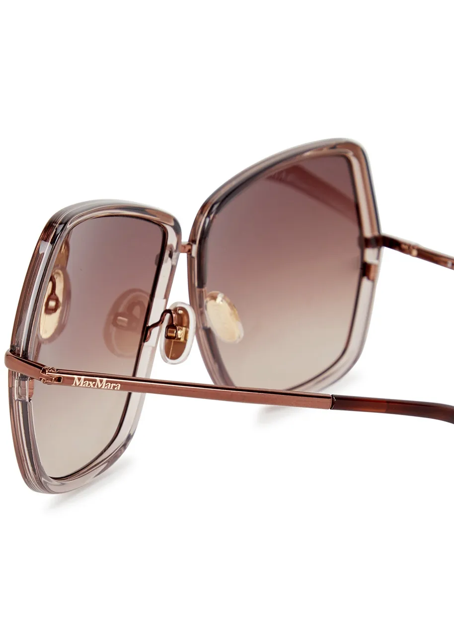 MAX MARA Elsa butterfly sunglasses -                         -                     -                