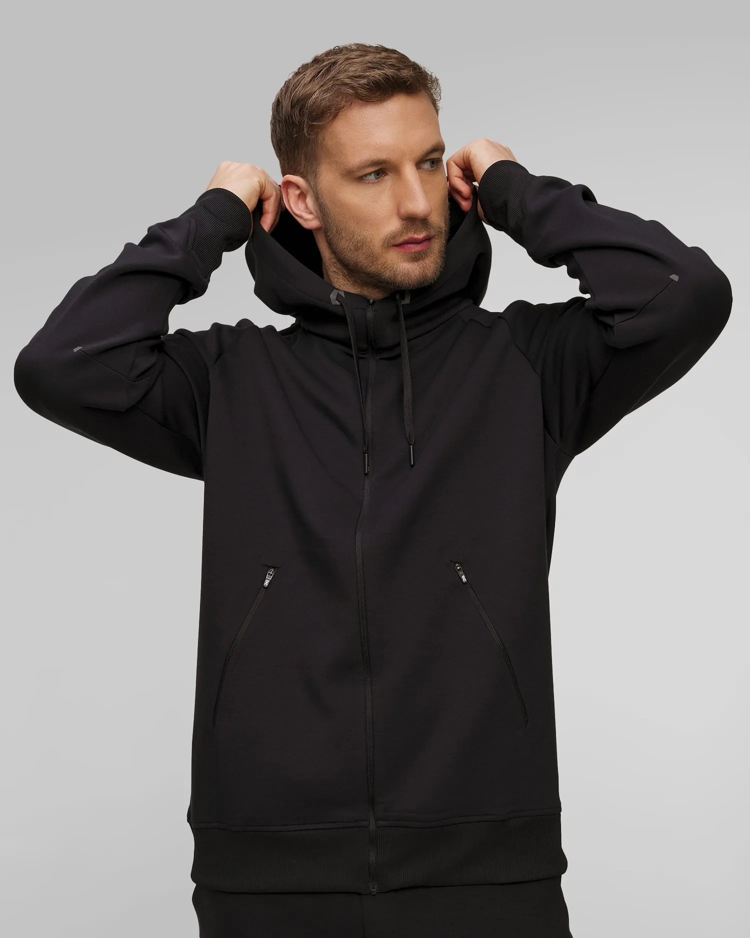 Men's On Running Zipped Hoodie 1ME11440553-black