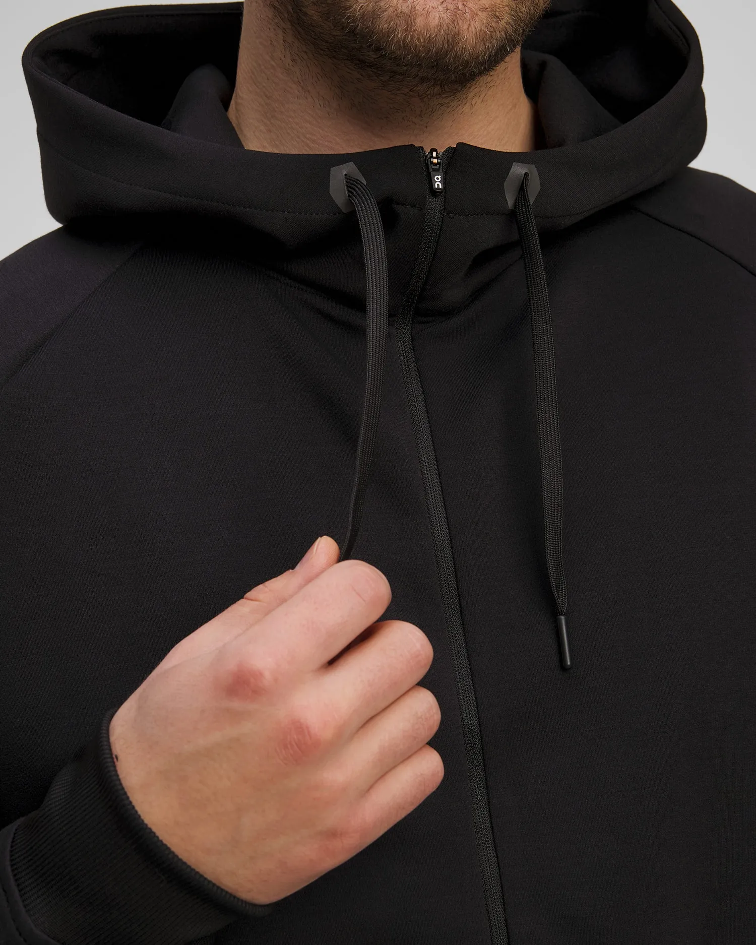 Men's On Running Zipped Hoodie 1ME11440553-black