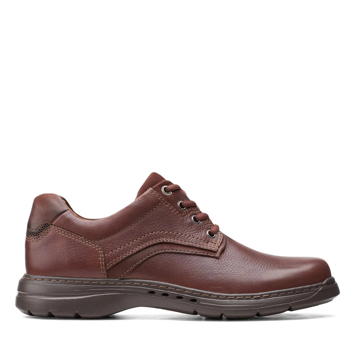 Men's | Clarks | 26151782 | Un Brawley Pace | Mahogany Leather