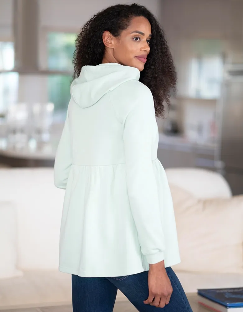 Mint Green Maternity & Nursing Hoodie