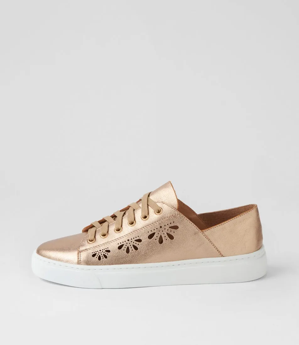 MOLLINI Obert Champagne Leather Sneakers