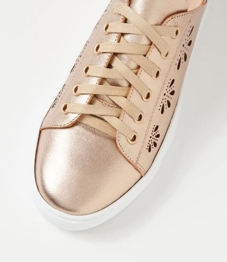 MOLLINI Obert Champagne Leather Sneakers