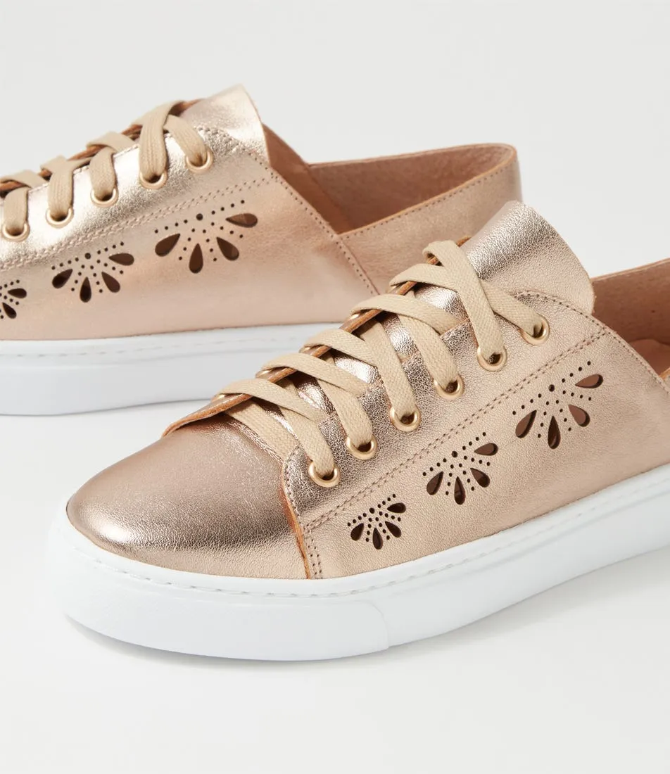 MOLLINI Obert Champagne Leather Sneakers