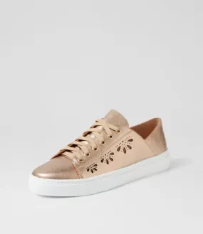 MOLLINI Obert Champagne Leather Sneakers