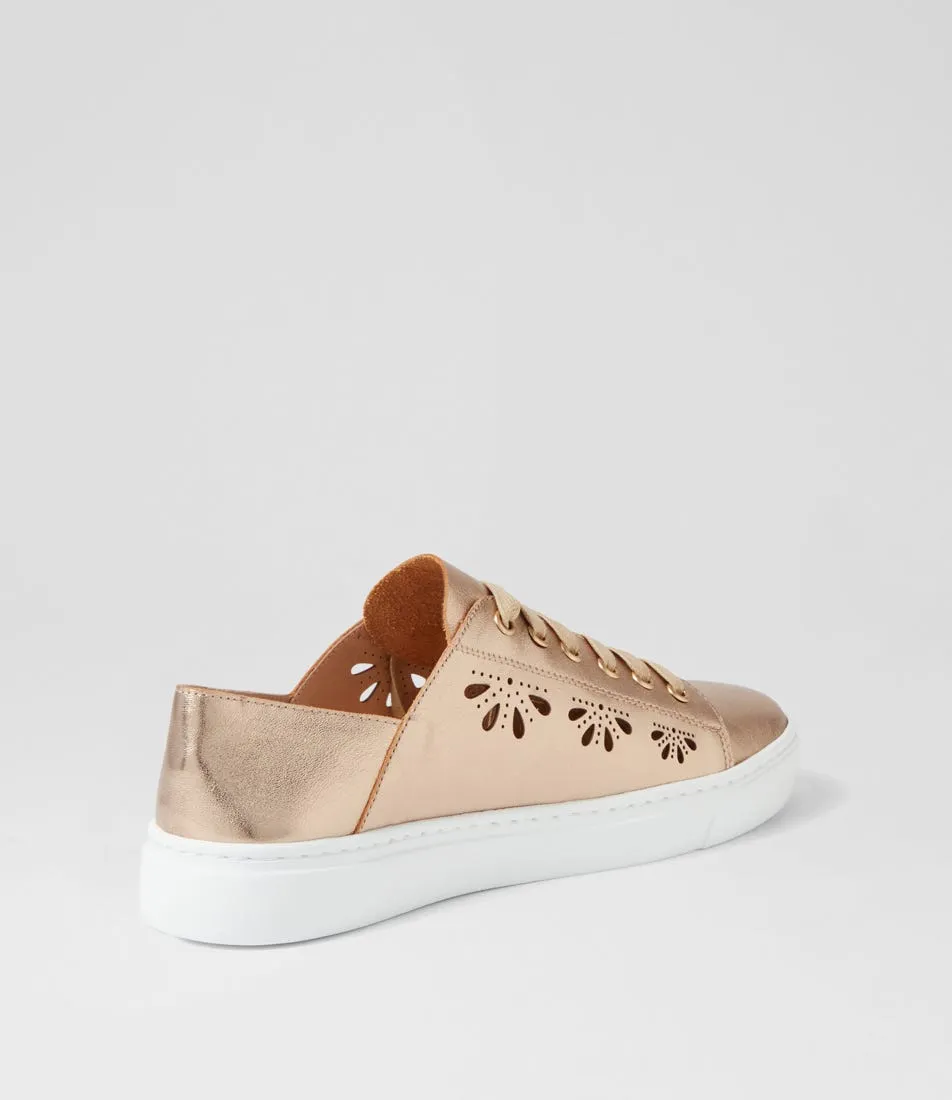 MOLLINI Obert Champagne Leather Sneakers