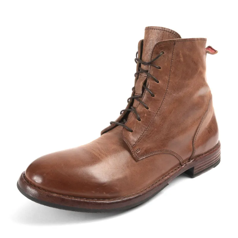 Moma Brown Lace Up Boot