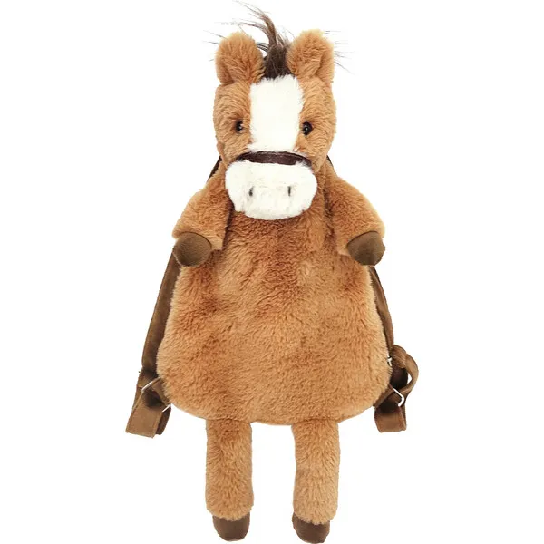 MON AMI Truffles Horse Backpack, Brown