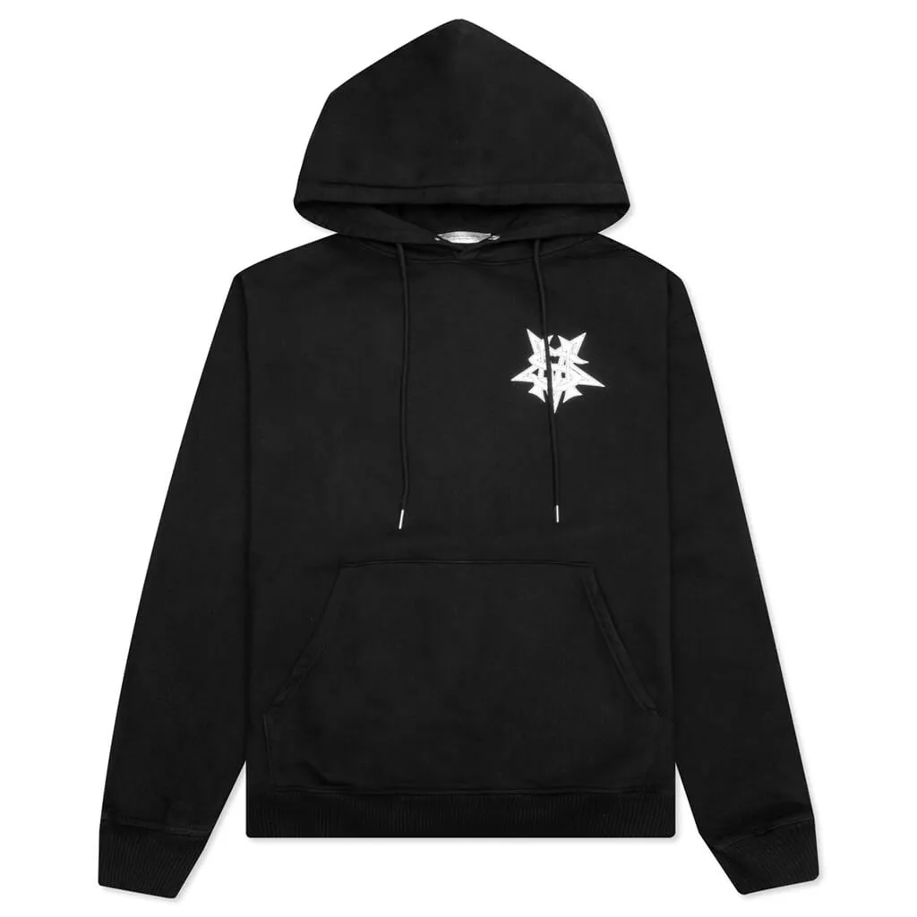 Monogram Hoodie - Black