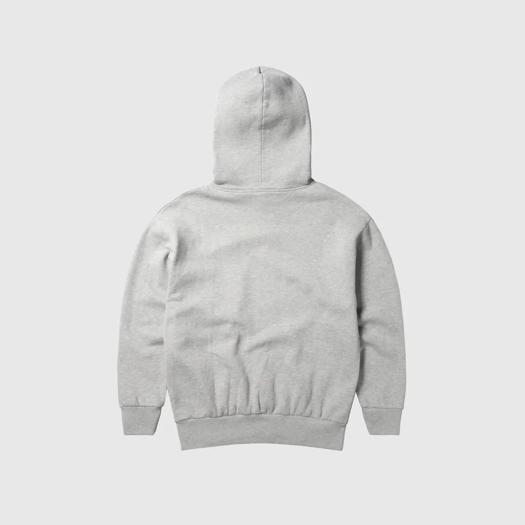 No Problemo Mini Kruger Embroidered Hoodie - Grey Marl